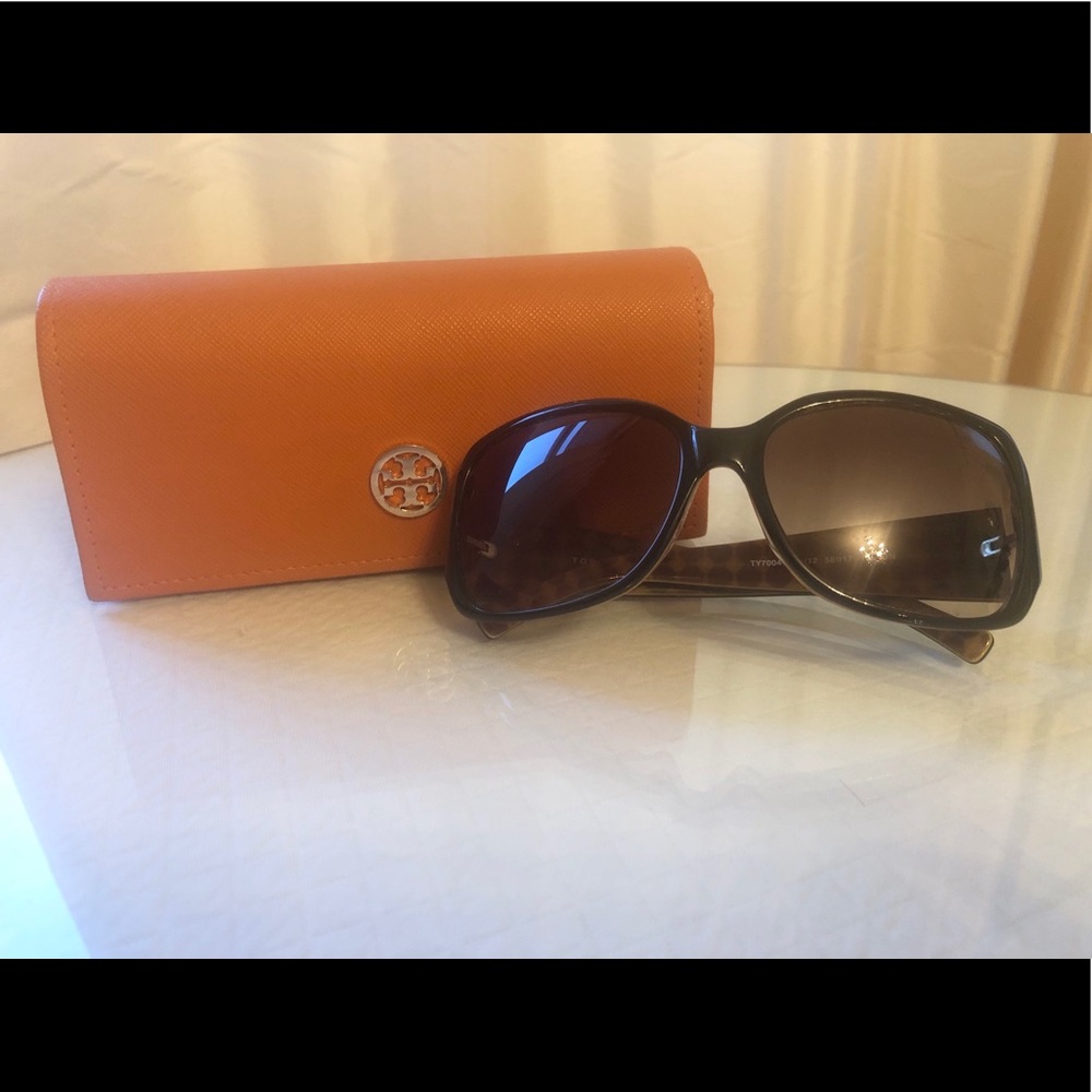 Tory Burch Brown Square Sunglasses